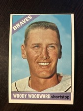 1966 TOPPS #49 WOODY WOODWARD MILWAUKEE BRAVES EX *Hot Corner Vintage*