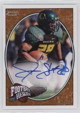 2008 Upper Deck Football Heroes Rookie Bronze 41/50 Jonathan Stewart Auto v8v