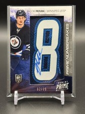 2013-14 Panini Prime #NU-JTR Jacob Trouba /25 AU Winnipeg Jets