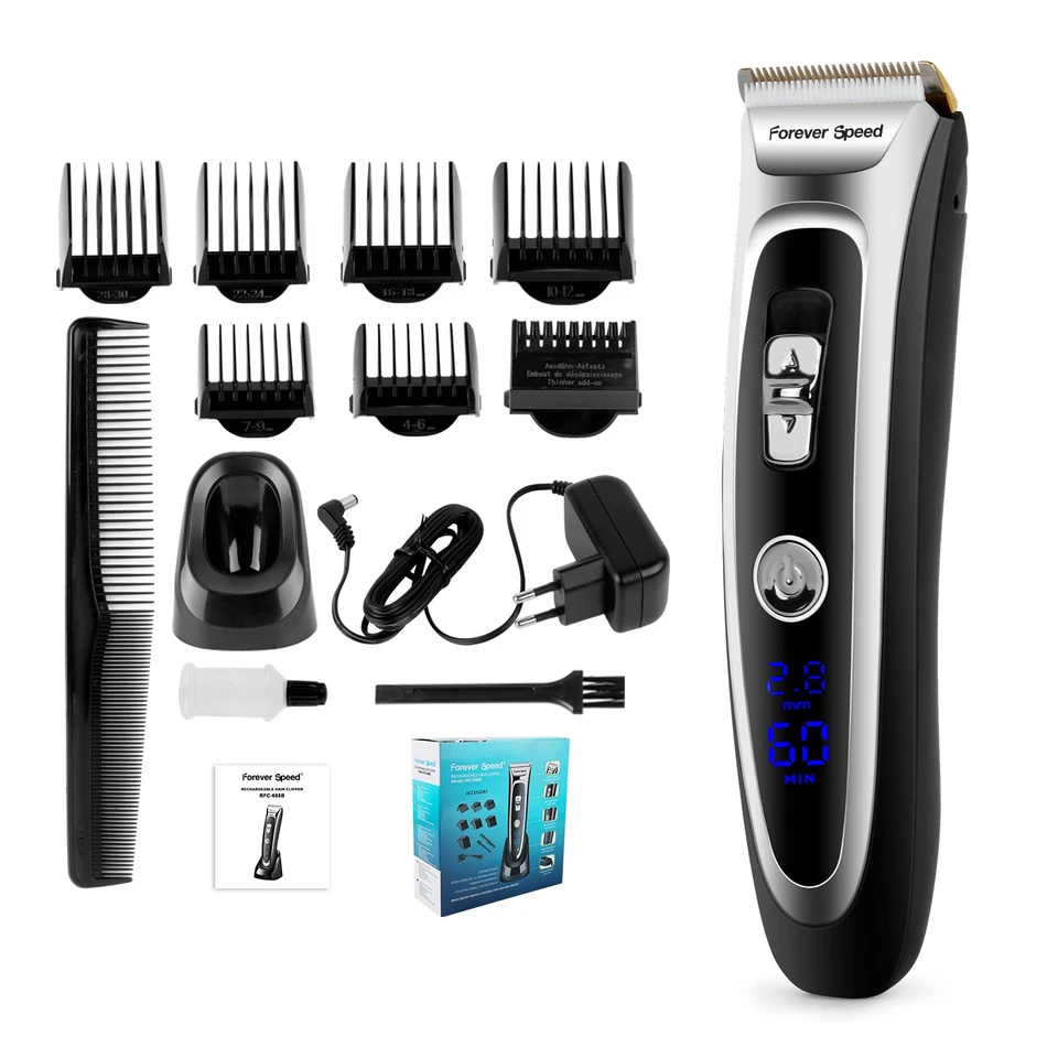 Profi Keramik Haarschneidemaschine Bartschneider Trimmer Rasierer Led Display DE