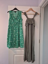Two Green Size 10 Maternity Dresses