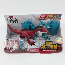 Zuru Robo Alive Dino T-Rex  Pterodactyl Robotic Pet Action Figure For Age 3 