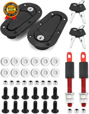 Flush Hood Latch and Pin Kit, Universal Racing Car Hood Pin Engine Bonnet 