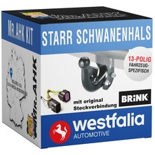 Westfalia Anhängerkupplung starr für Peugeot 207 CC 07-15 + 13pol spezifisch