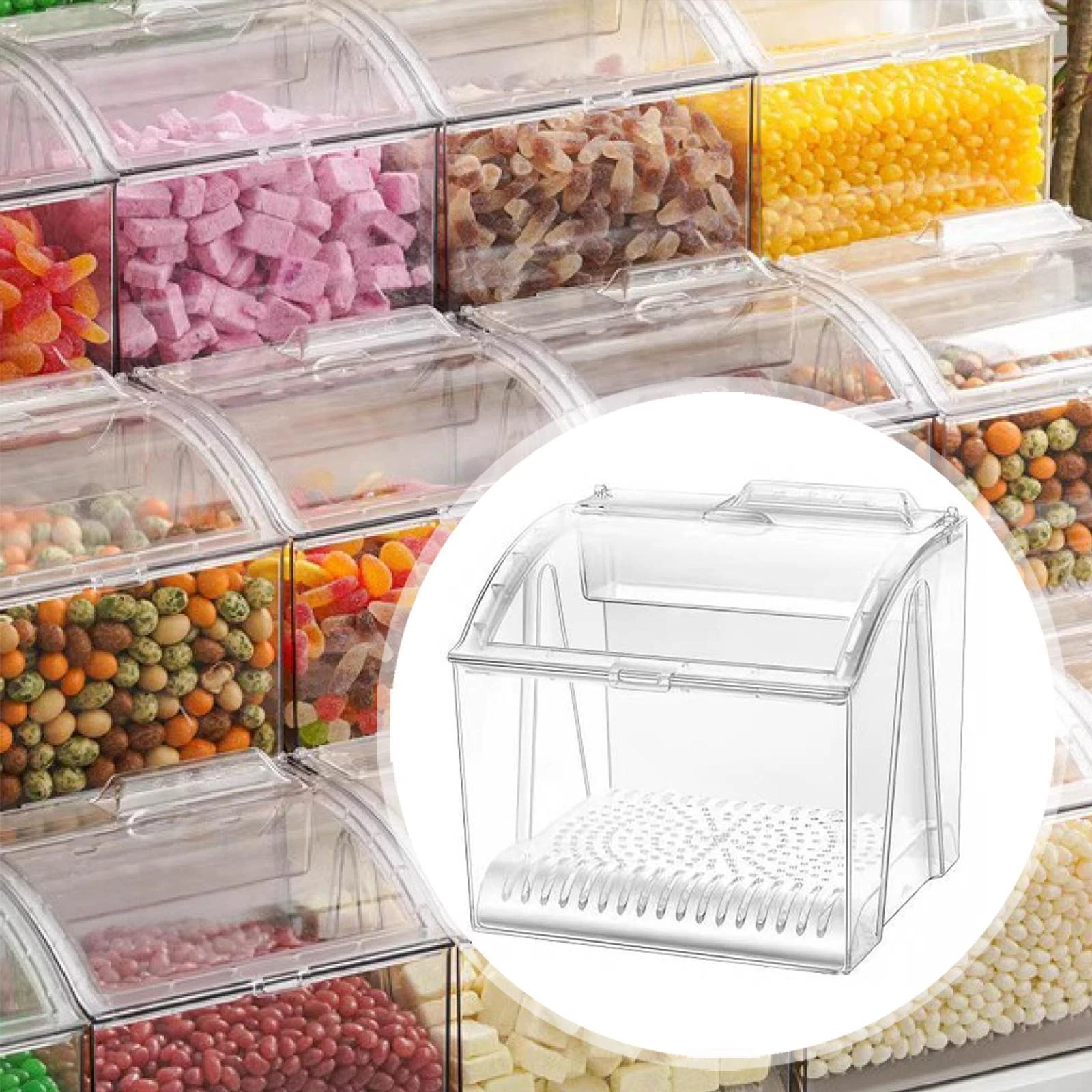 Food Storage Container Front Opening for Bakeries Commercial Retail Stores