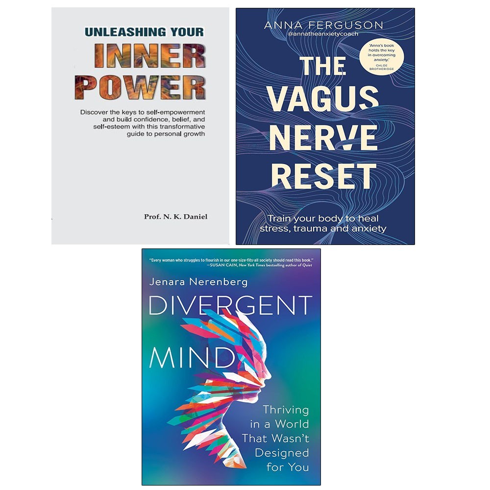 Vagus Nerve Reset, Divergent Mind, Unleashing Your Inner Power 3 Books Set