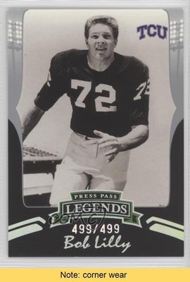 2006 Press Pass Legends Silver 499/499 Bob Lilly #S84 HOF READ 0af