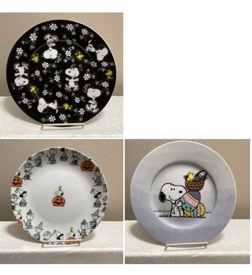 Peanuts Snoopy Ceramic Salad Plates - Everyday, Halloween or Easter Designs