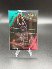 2021-22 Panini Select - Pascal Siakam Courtside #241 Teal White Pink Prizm 8/49
