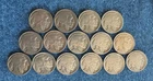 Lot of 15 Buffalo Nickels 1917-1938-D Nice set.