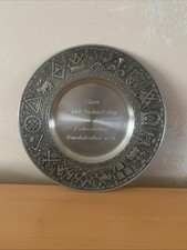 Zinnteller Wandteller Mit Handwerker Motiven
