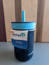 Contigo Kids Leighton 14oz Tumbler Blueberry Spill Proof BPA Free New