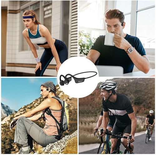 Open-Ear Design Knochenleitung Kopfhörer ohne Bluetooth für Workouts (BLAU) - Bild 7 von 7