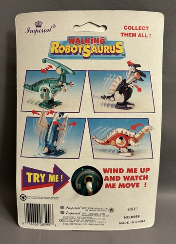 IMPERIAL WALKING ROBOTSAURUS WIND UP (1993) Vintage DINOSAUR TOY - Picture 3 of 9