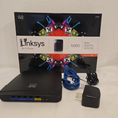 Cisco Linksys E1200 300 Mbps 4-Port Wireless-N w/ 2.4GHz Band