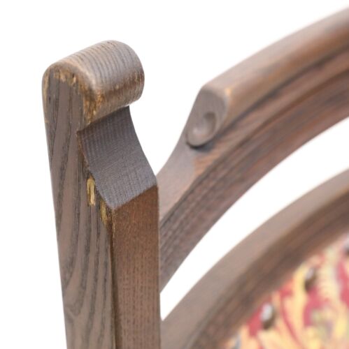 6 Old Charm Dining Chairs Tudor Brown Studded Upholstery FREE UK Delivery - Picture 15 of 19