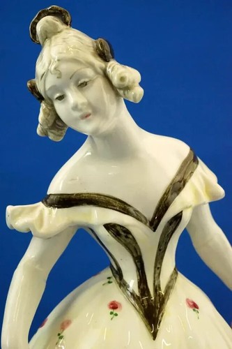 Bernhardt Bloch Eichwald Big ceramic sculpture Lady Art Nouveau Liberty Bohemia - Picture 19 of 24