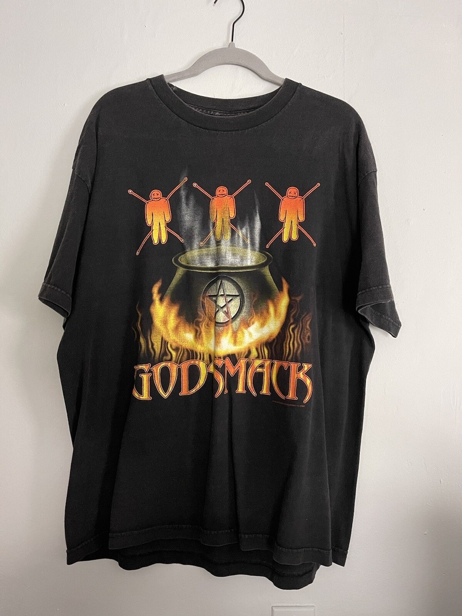 希少◎ 1999 GODSMACK Voodoo Tour XL Vintage Godsmack Voodoo Tour 1999 T Shirt 90s Heavy Metal Rock L