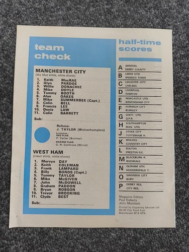 MANCHESTER CITY v 1973-74 Season TOKENS INTACT CHOOSE FROM MENU - Picture 55 of 55
