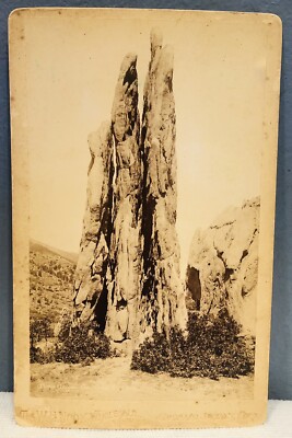 W E. Hook Cabinet Photo Three Graces Stone Rock Formation Colorado Springs CO