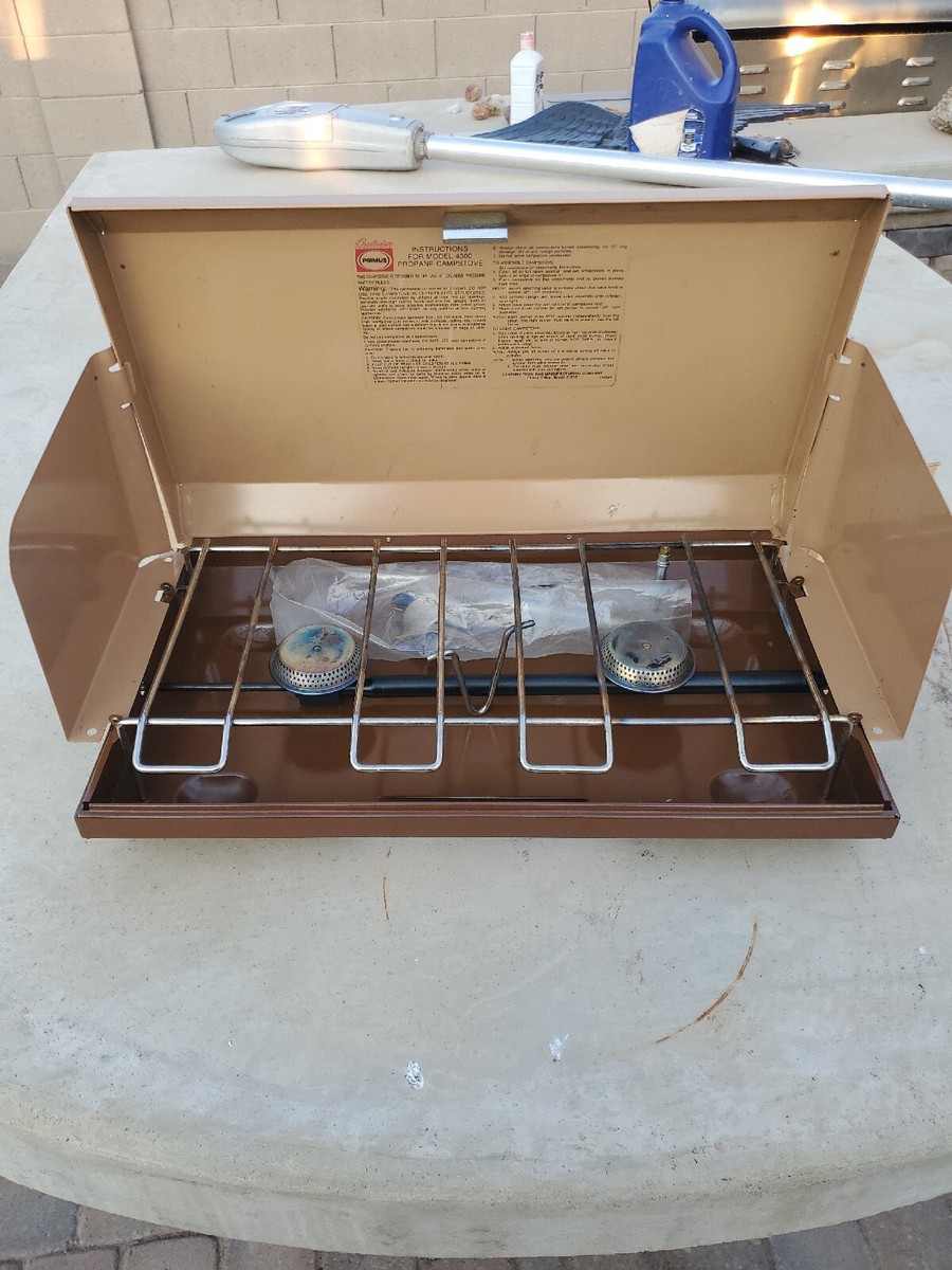 VINTAGE CENTURY PRIMUS-GOUR-MATE 4300 BURNER DELUXE PROPANE CAMP STOVE