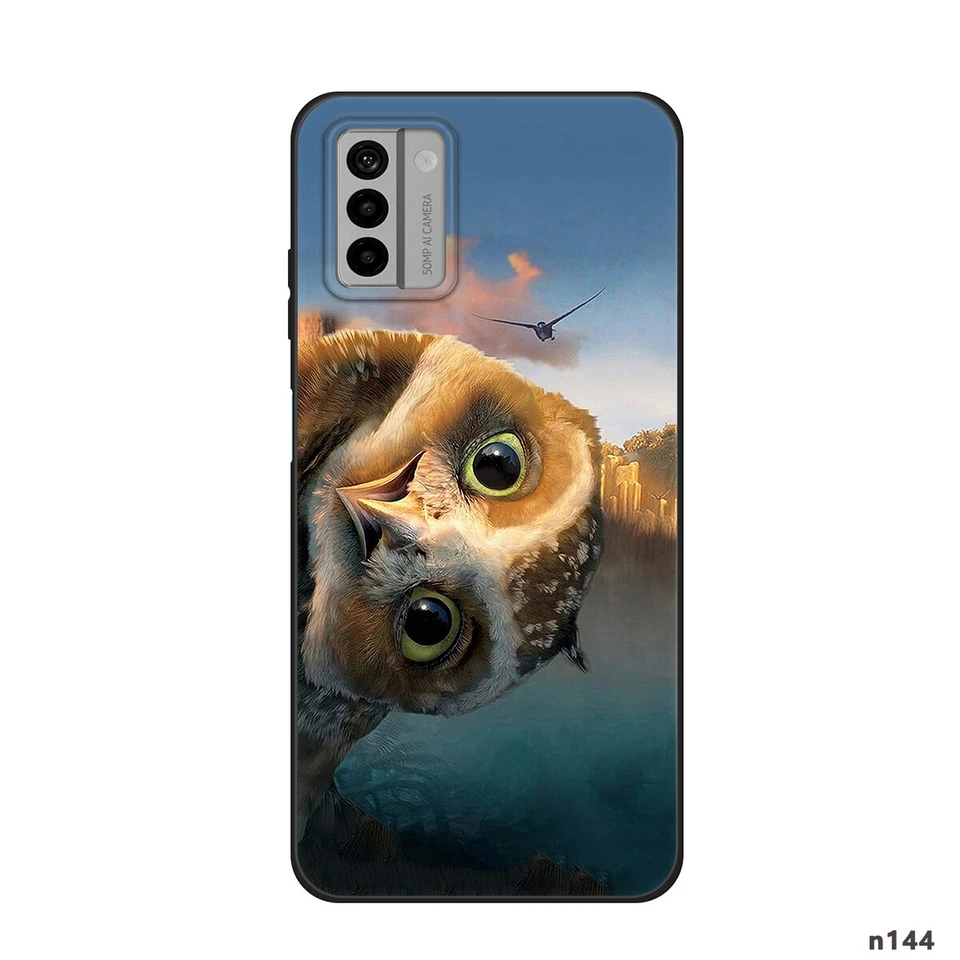 Preciosa funda de teléfono TPU suave con estampado de animales para Nokia G310 G400 C210 C110 HMD Foto 3 de 4