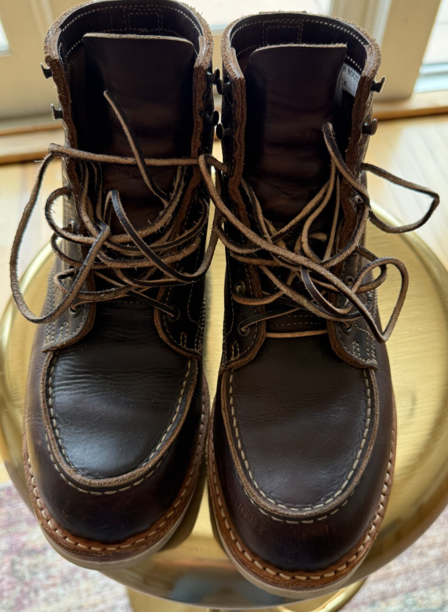 Truman Oxblood Double Shot Moc-Toe Boots US