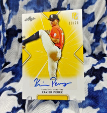 Xavier Perez - AUTO - #13/20 - YELLOW - 2021 Leaf Perfect Game - BA-XP1