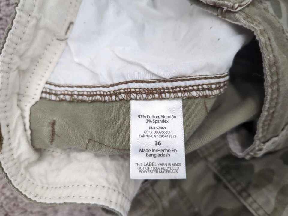 George Cargo Shorts Mens 36 Green Camouflage Casual Outdoor - Image 4 of 4