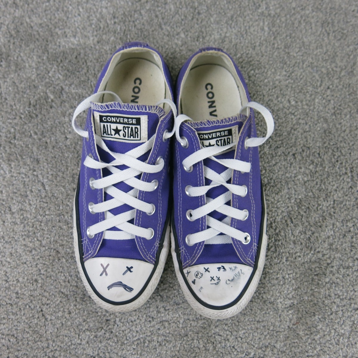 converse purple white