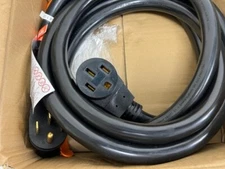 VEVOR 15 ft. 50 Amp Generator Power Cord Copper Durable Premium Extension Cord