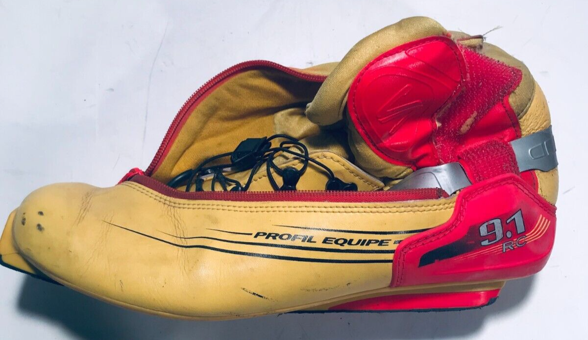 SALOMON (SINGOLO) Scarpone da sci skate sinistro giallo e rosso uomo EUR 48 UK 13
