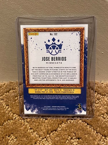 Panini Diamond Kings DK 2020 oro a prueba de artista #132 - Joseph Berrios - #d/49 - Imagen 2 de 2