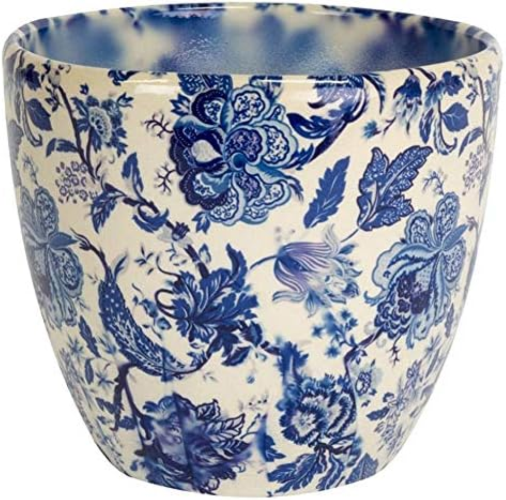 Ivyline - Vaso per fiori blu vintage Monza, diametro 13 cm, misura unica