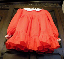 Vintage Bryan Girl's Red White Dress T4 USA