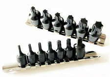 15pc ATE PRO AIR IMPACT TORX STAR SOCKET BIT SET 1/4" & 3/8" DRIVE 50202