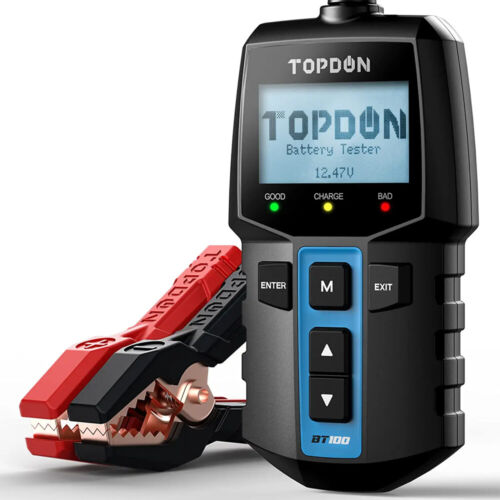 🔥2024 TOPDON BT100 12V Car Battery Tester Battery Load Tester Battery Analyzer