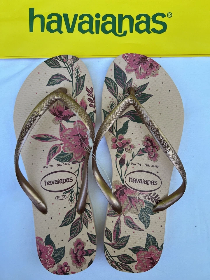 AUTÉNTICAS SANDALIAS HAVAIANAS DELGADAS CHANCLAS MUJER TALLA 6 - NUEVAS Foto 4 de 4