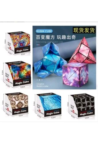 Multi-Shaped Changeable Magnetic Shifting Cube Puzzle Box - Flame Pattern - Picture 3 of 3