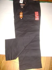 "DICKIES FLEX"NWT MEN PANT Black Cargo Pant Regular Fit Straight Led 48x30