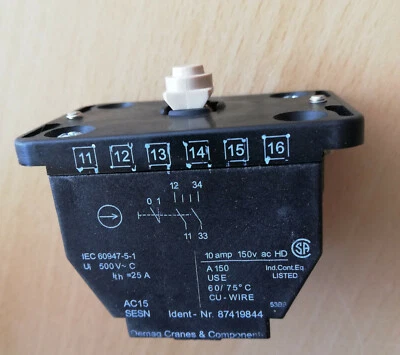 1 x Demag switching element SESN control switch 1 stage ID: 87419844