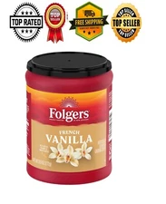 Folgers French Vanilla Artificially Flavored Ground Coffee, Medium Roast, 9.6 oz