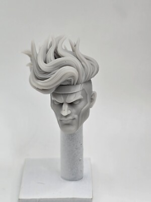 3d Printed X-MEN GAMBIT SMIRK HEAD 1:12 6''  Joe Classified/Marvel Legends