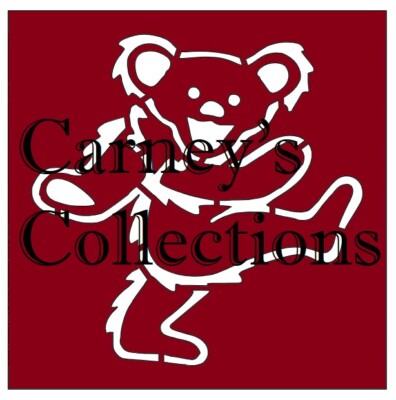 4''x4'' Red or Clear Plastic Stencil, Grateful Dead Dancing Bear 2 (SA1363)*****