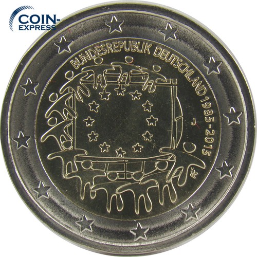 *** 2 EURO Gedenkmünze DEUTSCHLAND 2015 30 Jahre EUROPAFLAGGE Auswahl A D F G J - Bild 6 von 6