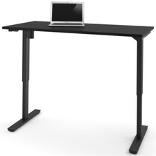 Bestar 30" x 60" Electric Height Adjustable Work Table in Black