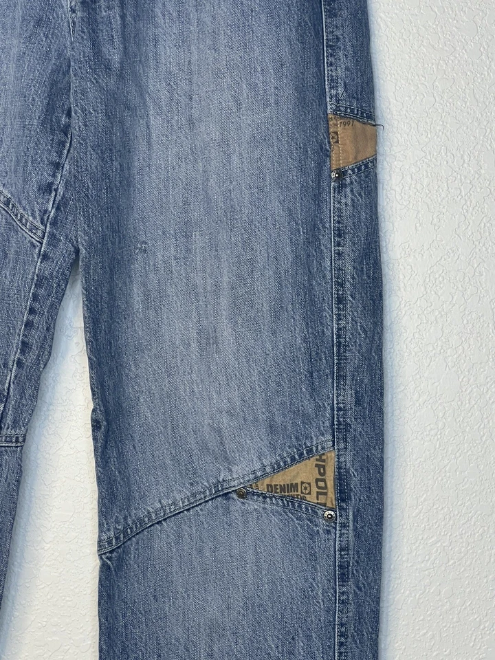 Редкие джинсы South Pole Y2K для мальчиков размер 18 мешковатые широкие штанины легкая стирка - Изображение 2 из 4