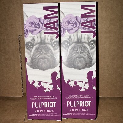 Pulp Riot JAM (Violet) Semi Permanent Direct Hair Color4oz- SET OF