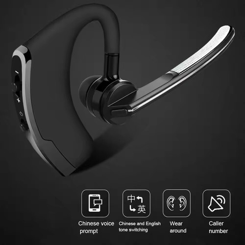 Wireless Bluetooth 5.1 Earpiece Noise Cancelling Driving Trucker Headset Earbuds - Picture 5 of 19