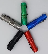 2 LED Flashlight Tactical Military Grade Torch Small Ultra Bright Light Lamp